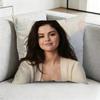 Selena GomezZ  Pop Idol Square DoubleSided printed Pillow Case Bedroom Bedside Pillow Sofa Cushion Cover Gift