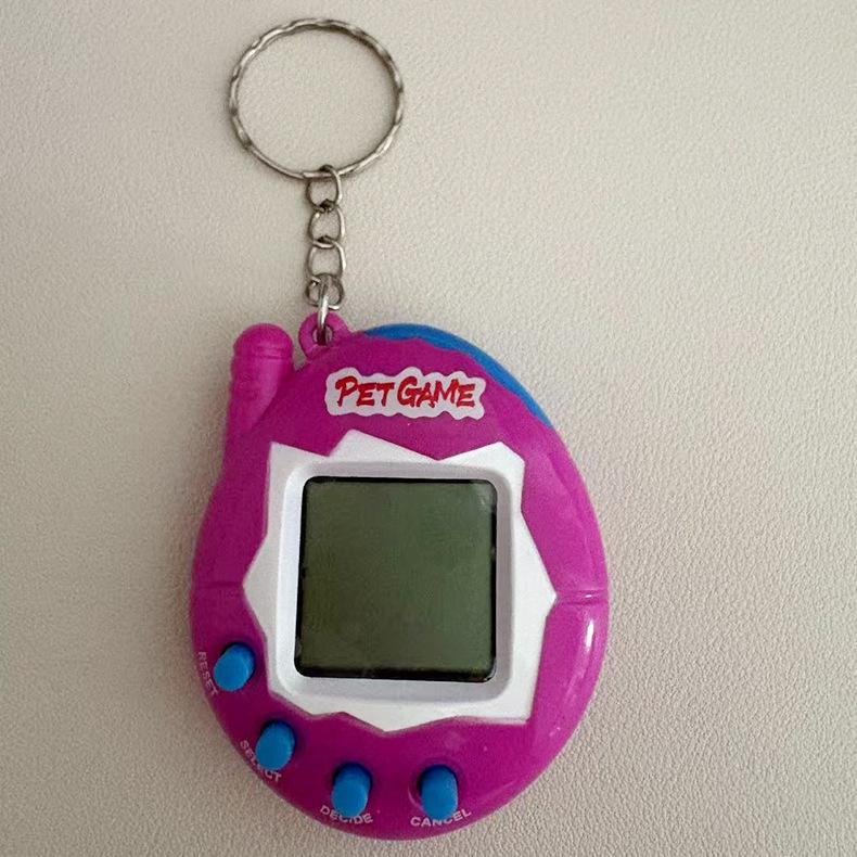 Mini Cartoon Handheld Electronic Pet Game Console Keychain