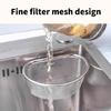 Metal Kitchen Drain Strainer Flexible Basket Sink Accessory Drain Strainer Food Scrap Catcher Stainless Steel Texture