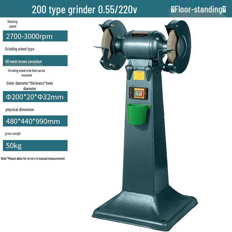 Fujiwara Industrial Grade Bench Grinder with Dust Collector & Knife Sharpener - Vertical, Eco-Friendly Tool