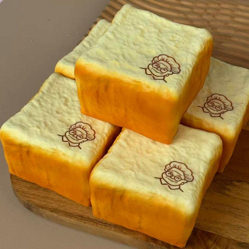 Moist Thick Simulated Bread Toast Squeeze Slow Rising Sensory Fidget Toy  Sensory