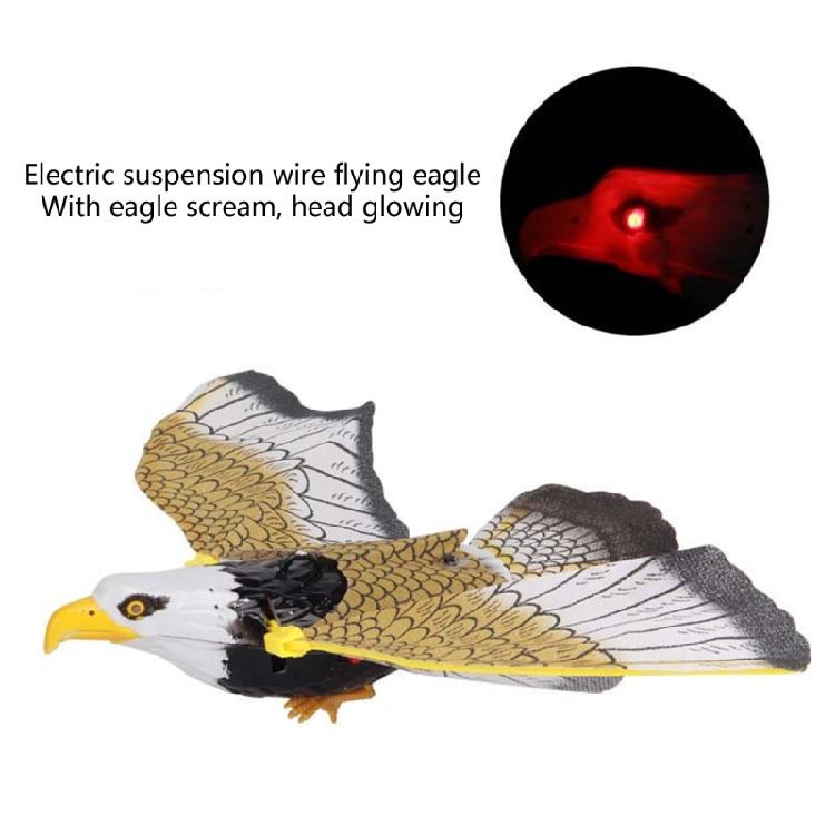 Simulation Electronics Eagle Luminous Bird Repellent Hanging Eagle with Light