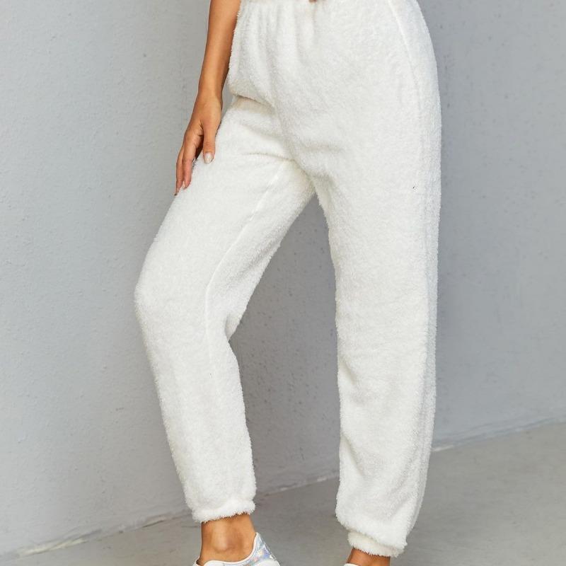 

Европейские и американские женские повседневные однотонные женские брюки спортивные брюки Mao Mao брюки XXL