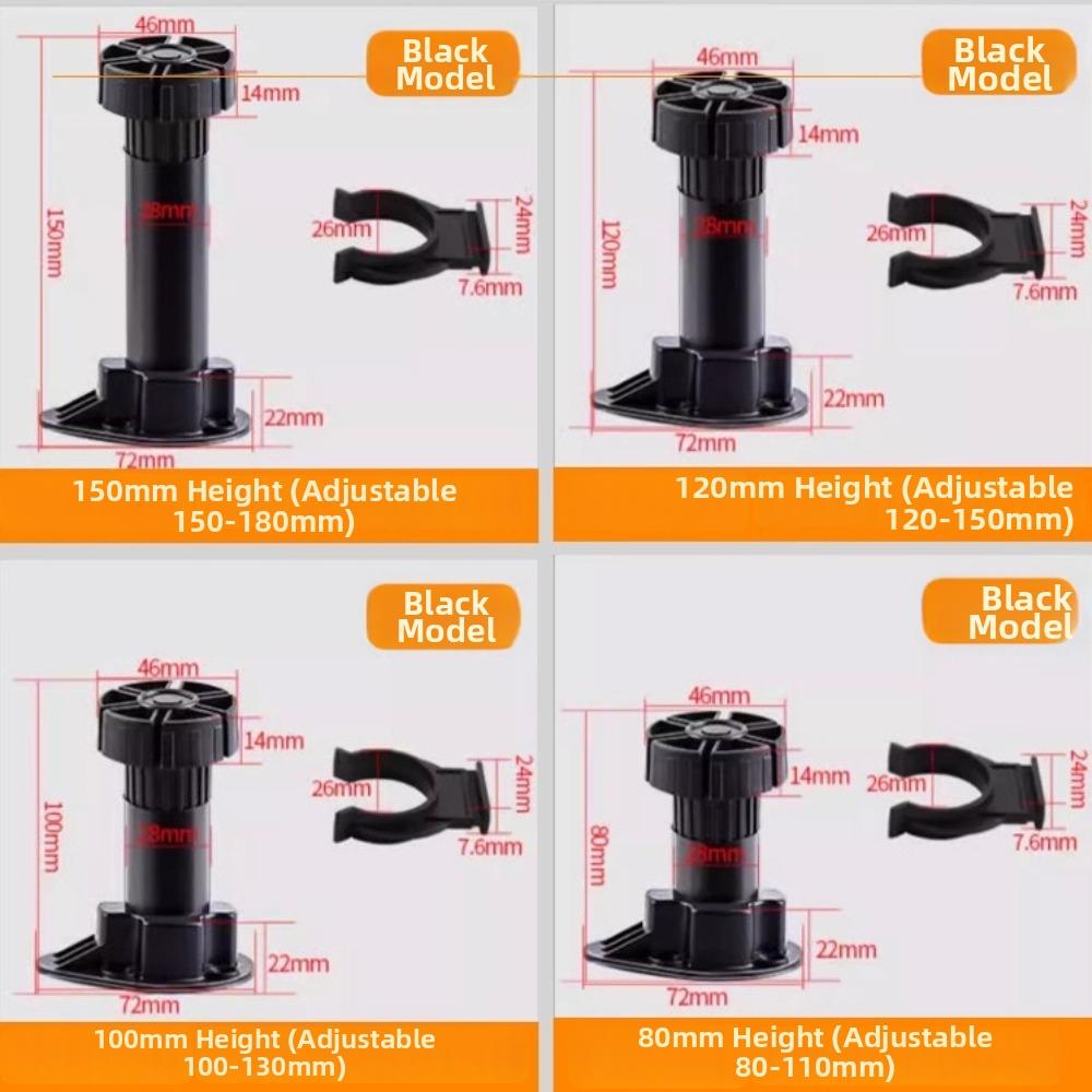 Heavy Duty Cupboard Foot Load Bearing Bracket Plinth Feet High Quality Cabinet Leg  For Table