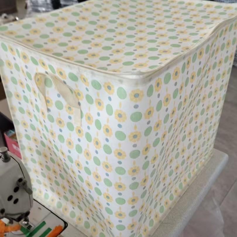 

Хлопковое стеганое одеяло «Гусиная лапка» Пылезащитная сумка для хранения на молнии 80L