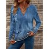 BITCED Women's Fashion Casual Long Sleeve V Neck Blouses & Shirts