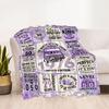 Vintage Milestone Birthday Blanket Soft Warm Cozy Perfect for Bedding Sofa Couch for All Seasons Modern Ideal Gift for Friends Family Couples Picnic