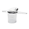 Yousheng Tea Infuser Rustproof Non-slip 304 Stainless Steel Folding Handle Loose Leaf Tea Infuser Basket for Cups