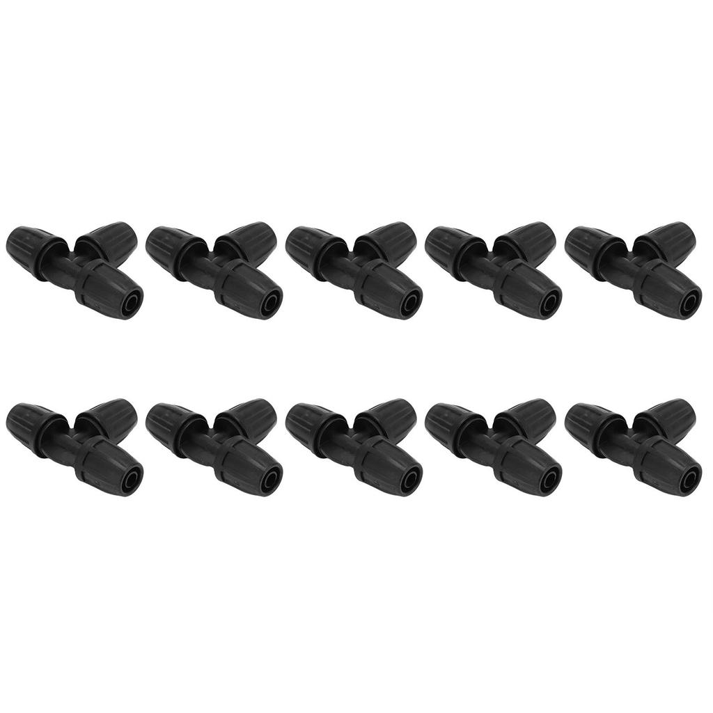 10Pcs 8 11 Barbed Tee with Lock Pipe Connector Hose Fittings for Garden Drip Irrigation