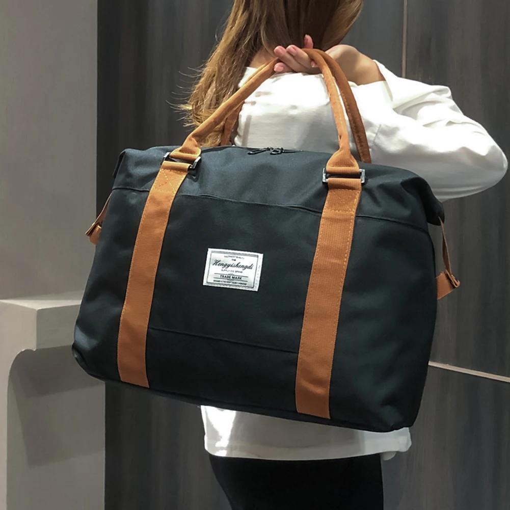 Luggage Travel Bag Portable Carry On Luggage Large Capacity Sports Gym Bags Zipper Pocket For Hiking Camp For Beach Swimming