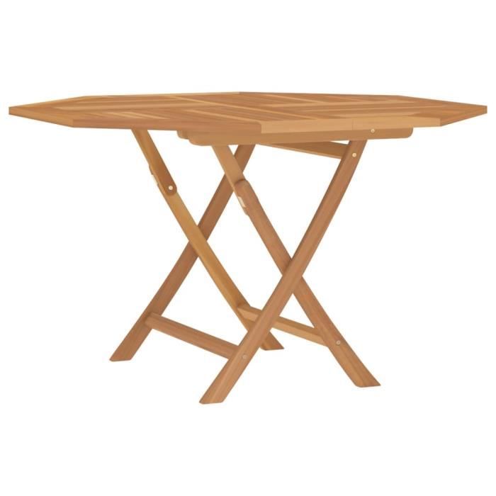 VidaXL Table pliable de jardin 120x120x75 cm bois massif de teck 362617