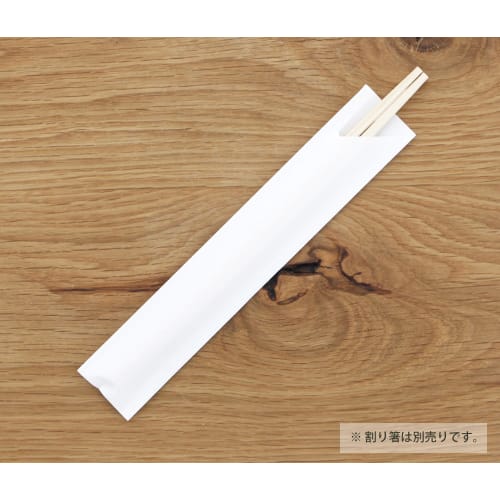 Daikoku Kogyo Chopstick Bags, White, 3.5 x 19.5 cm, High Quality, Plain, 6151, 500 Count