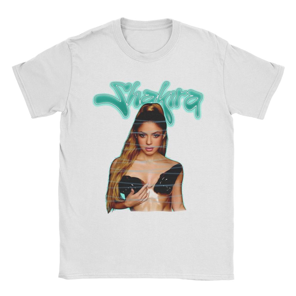 Singer Shakira T-Shirts Men Leisure Cotton Tees Crew Neck Short Sleeve T Shirt 6XL Tops