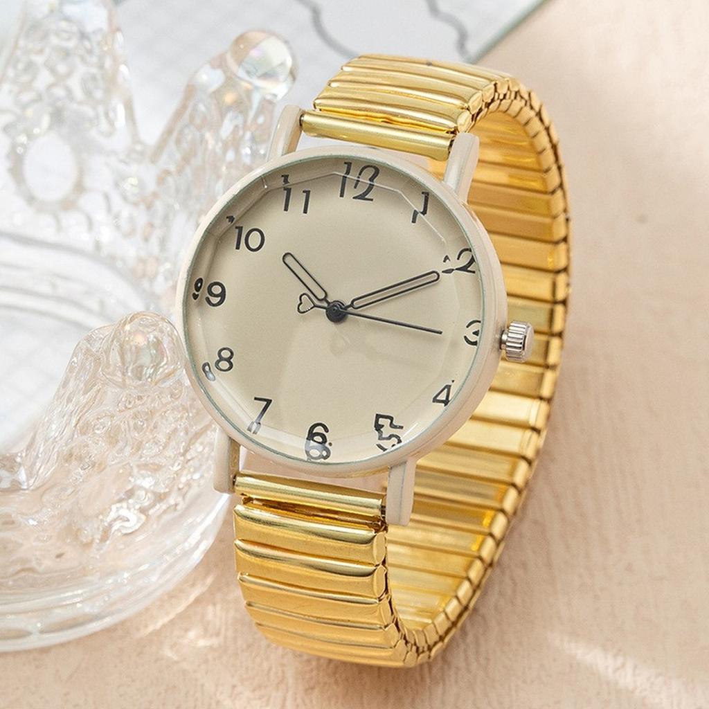 Elastic Strap Women's Watch Fashion Casual Quartz Student Digital Dial Versatile Wristwatch Dropshipping Reloj Mujer