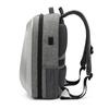Men Ryggsäck PC Hårt skal med USB 3.0 Laddningsport Vattentät Skärsäker 180° Öppen Business Travel Laptop Ryggsäck 15,6 tum Svart/Grå AP-36