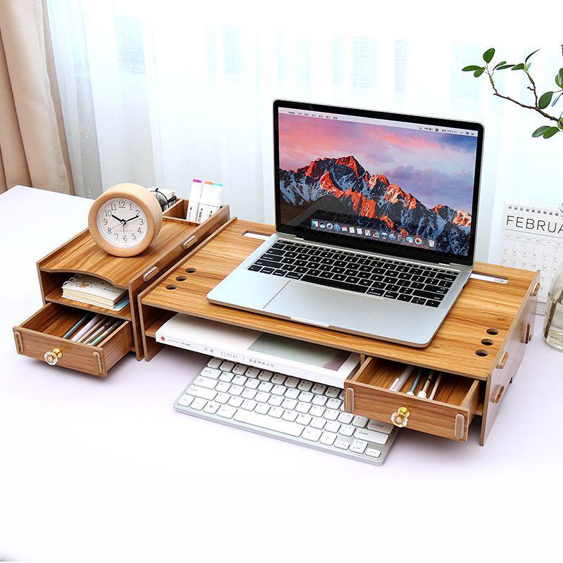 Ergonomic Laptop Cooling Stand with Storage