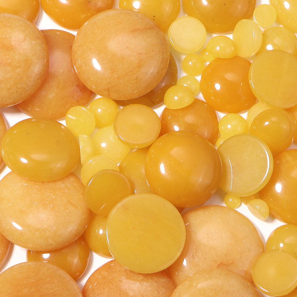5-10pcs/lot 4-25mm Natural Stone Cabochon Colorful Jade Half Round Cabochon For Jewelry Making DIY Earrings Necklace Accessories