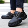 Mode Herren Arbeitssicherheitsschuhe Anti-Quetsch Wasserdicht Echtes Leder Schweißerschuhe Unzerstörlicher Nageldurchstichsicherer Stiefel