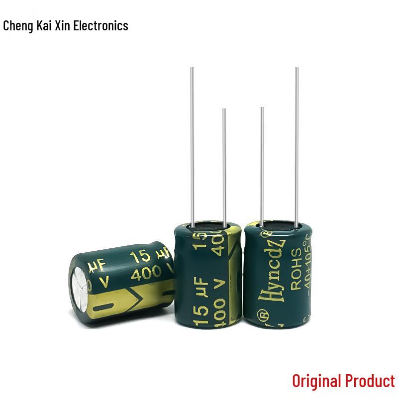 Original Genuine High-Frequency 400V 15µF Aluminum Electrolytic Capacitor (10x13) - Large Stock Available