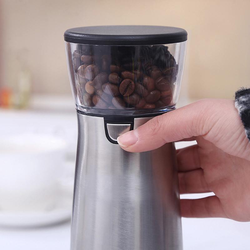 Portable Kitchen Accessories Electric Coffee Bean Grinder USB Rechargeable Stainless Steel Manual Coffee Mill Machine