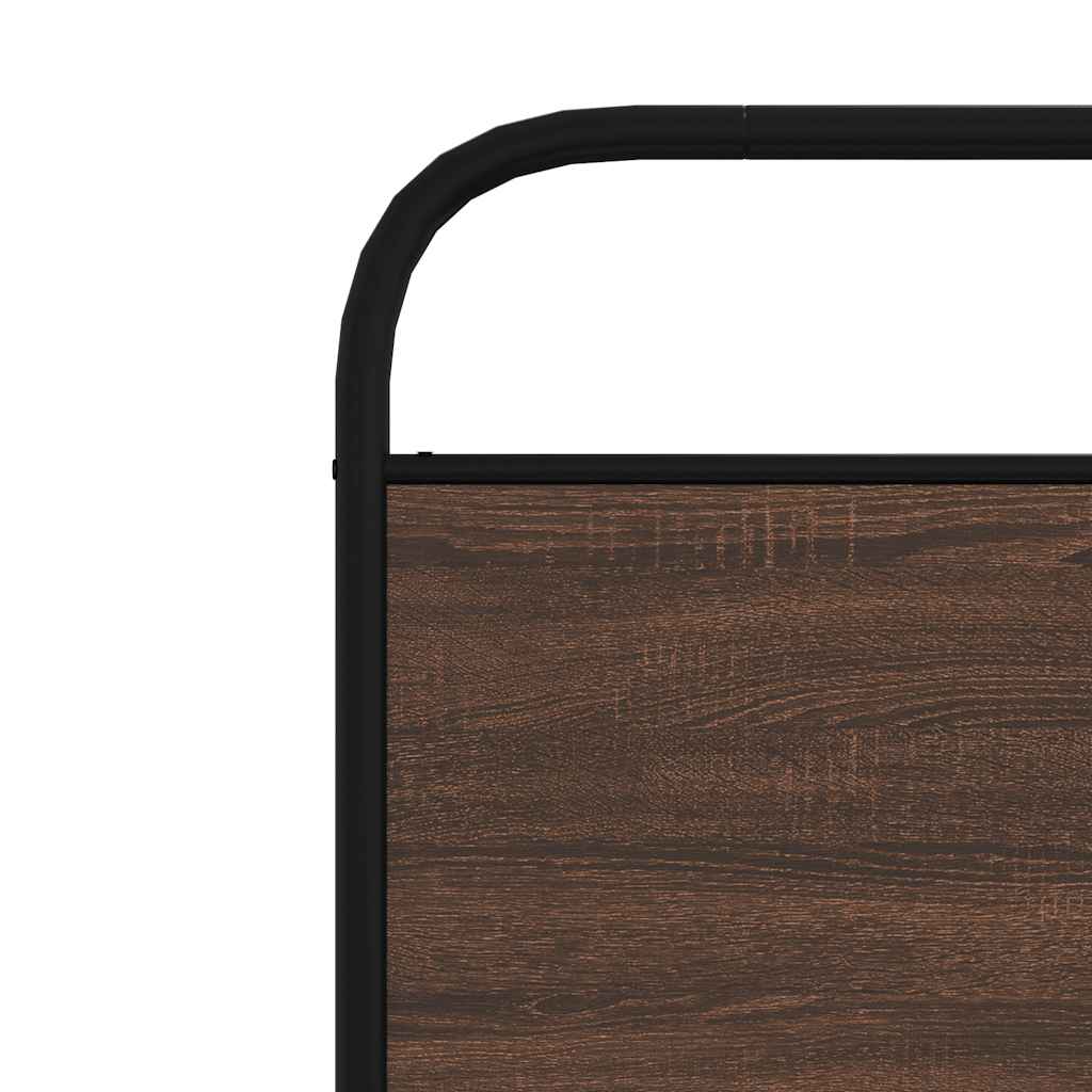 Bed Frame without Mattress 90 x 190 cm Brown Oak Effect