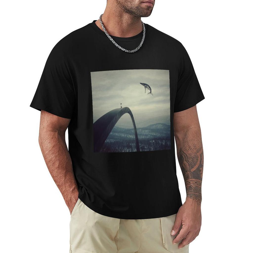 Boy And The Flying Whale Tshirt Plus Size Loose Fit Tshirt