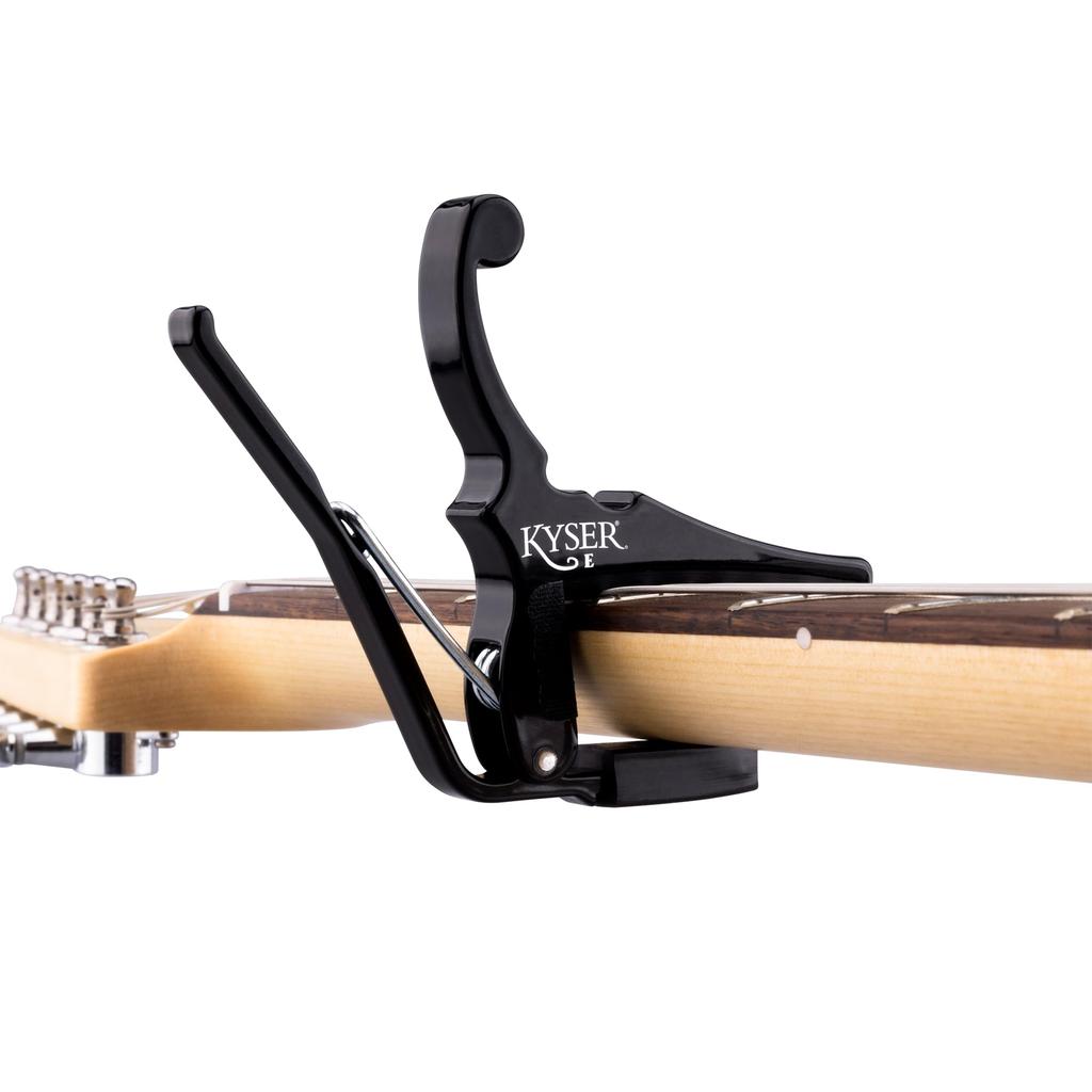 Kyser Quick Change Capo for Electric KGEB Guitar, Black,