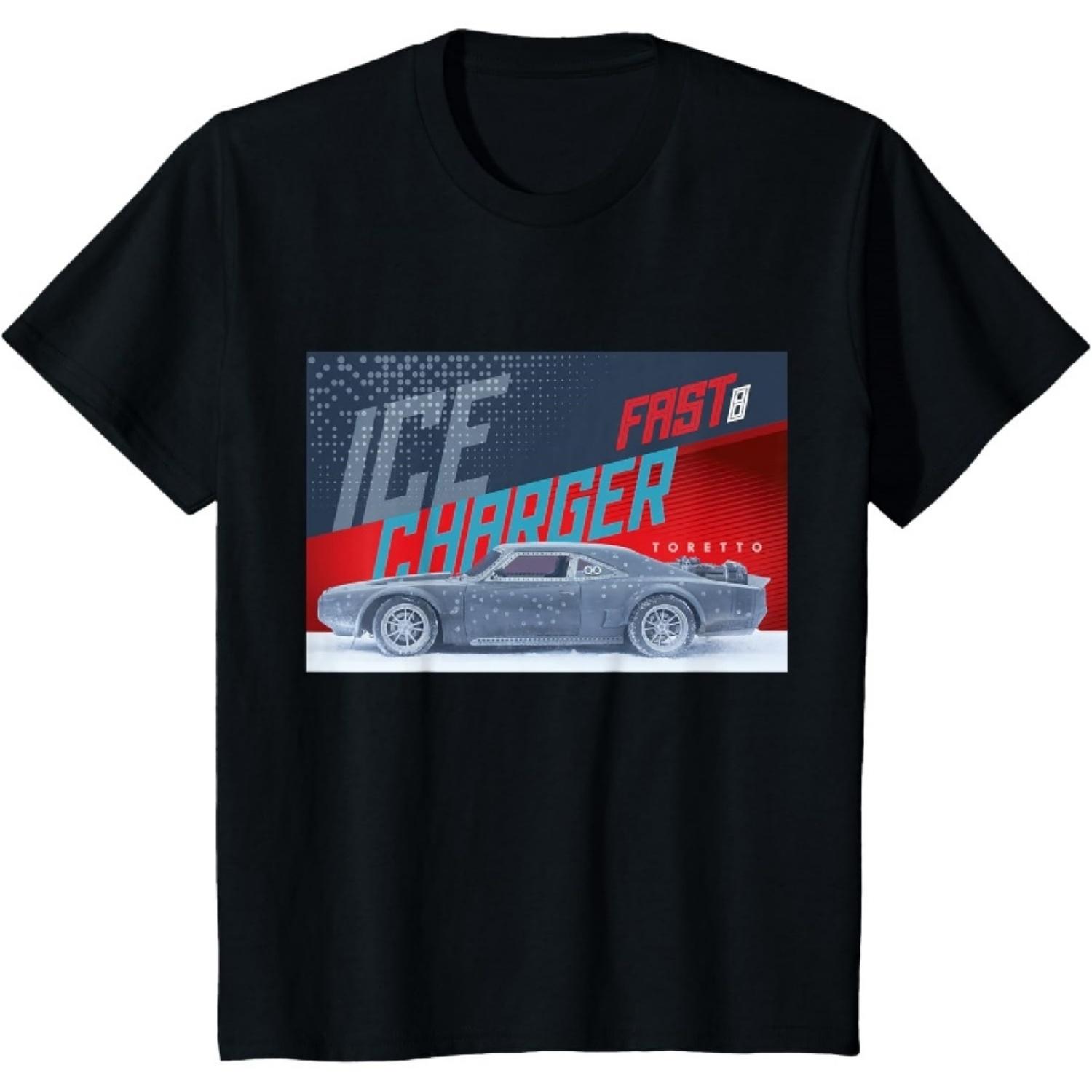 Детская футболка The Fate of the Furious - Dodge Charger Торетто XXXXXL чёрный