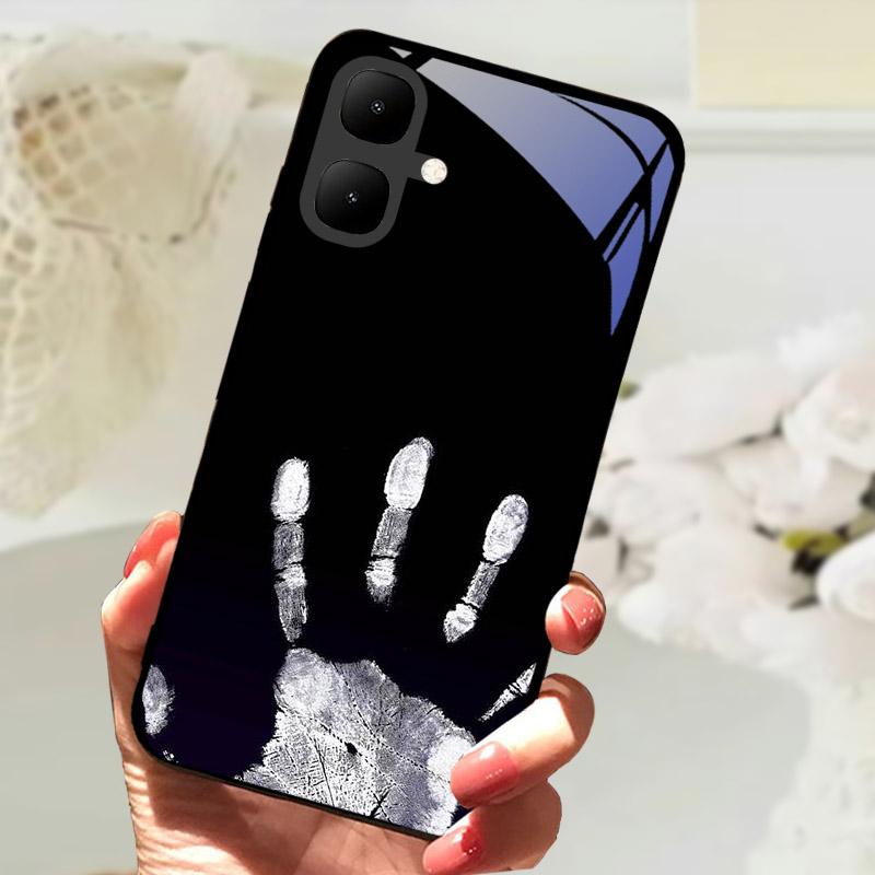 Etui Na Telefon Dla Infinix Smart 10 Odporne Na Wstrząsy Pokrowce Hartowane Szkło Tylna Pokrywa Dla Tecno Pop 10 KM4 Smart10 X6725 Ochrona Aparatu