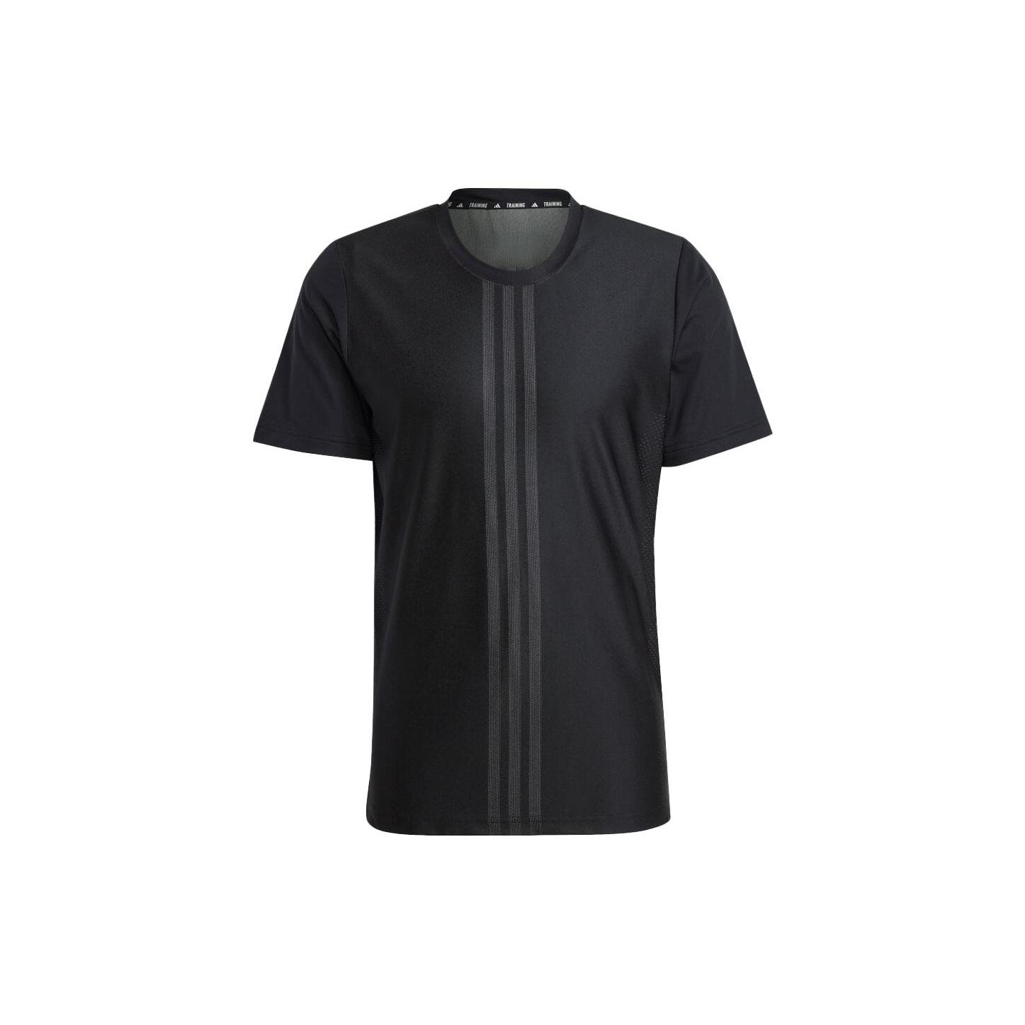 adidas HIIT Workout 3-Stripes Tee Asia Sizing  Black  Men s HZ3072 L