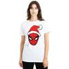 Spider-Man Womens/Ladies Santa Hat T-Shirt