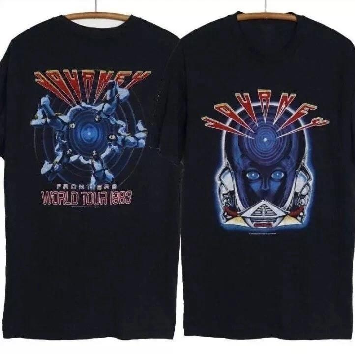 Vintage 1983 Journey Frontiers World Tour Concert Rock Music T-Shirt PP2375 Unisex T-Shirt XXL