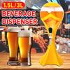 1.5L/3L Festa Vino Birra Acqua succo Bevanda Tavoli Casa Bar Contenitore con Nucleo di Ghiaccio per Bevande Bicchiere Torre Birra Dispenser