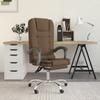 Day and Night - Day and Night Brown Fabric Massage Reclining Office Chair