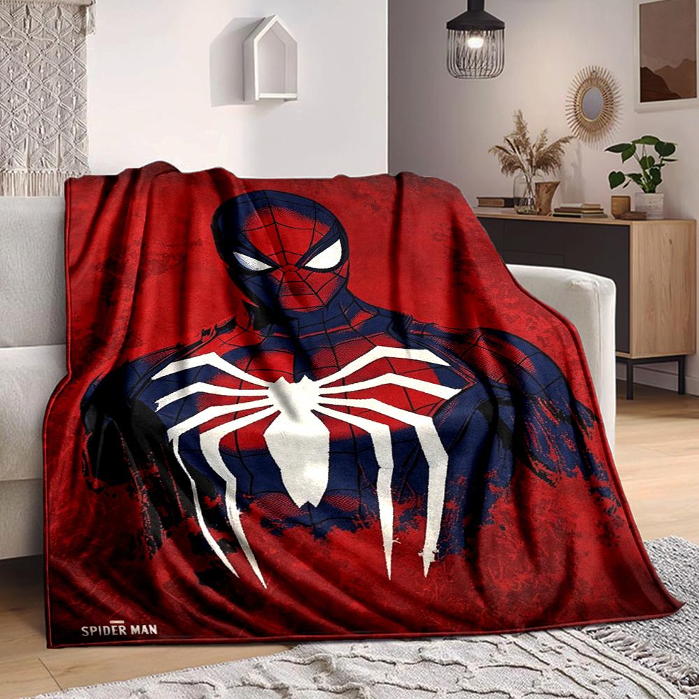 1Pc Spiderman Spiderverse Blanket Soft And Comfortable Casual Warm Camping Travel Christmas Halloween Xmas Gift M928435