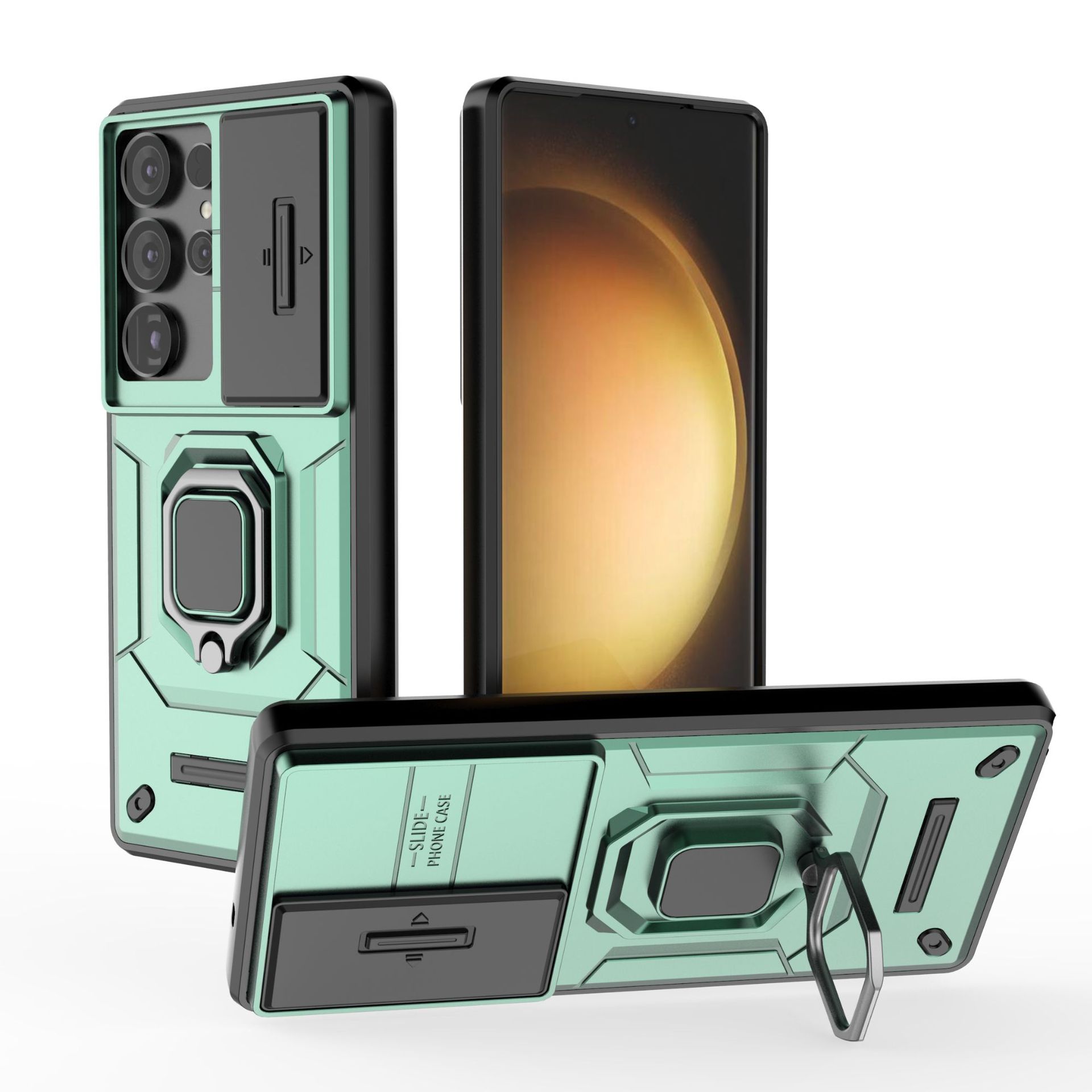 

Samsung Galaxy S24 Ultra Phone Case,Military-Grade Magnetic Kickstand Phone Case Cover for Samsung Galaxy S24 Ultra зелений