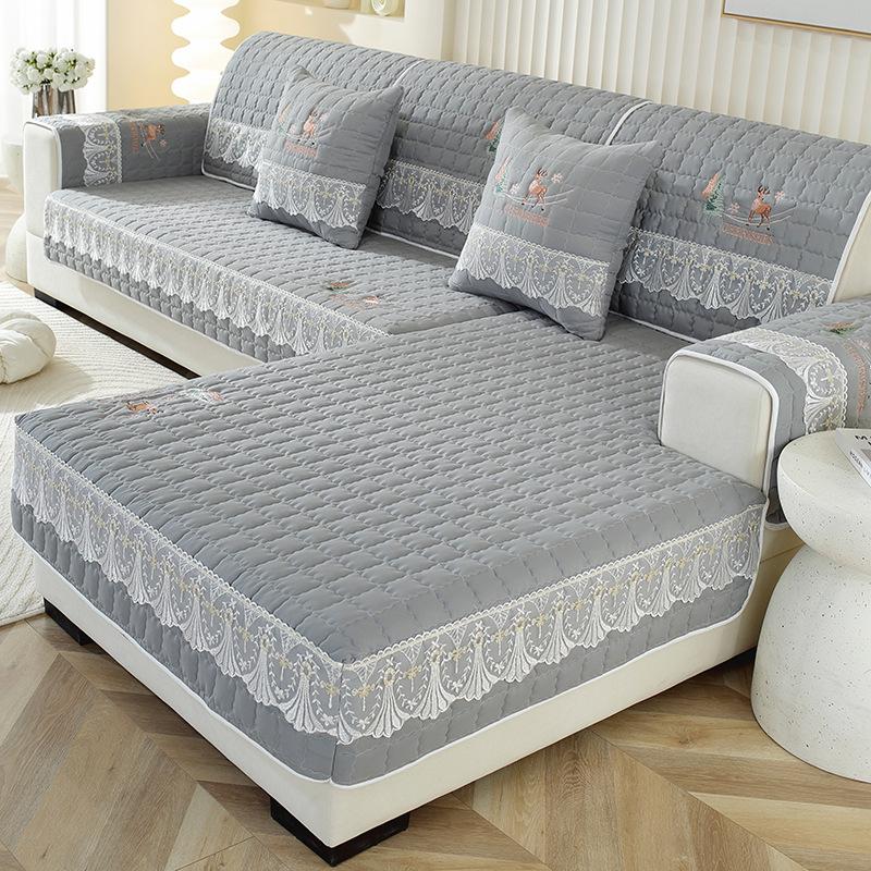 Embroidered Fabric Universal Non-Slip Thickening Sofa Cushion Simple Fashion Sofa Cover Baby Sling