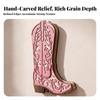 Rustic Wooden Boot Vase with Hanging Hook Vintage-Inspired Cowboy