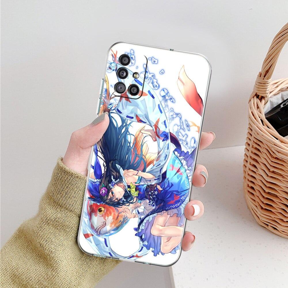 Anime TouHou Project Girl Phone Case For Samsung Galaxy A51 A71 A21S A12 A11 A31 A41 A52 A32 5G A72 A01 A50 A70 Soft Clear Cover