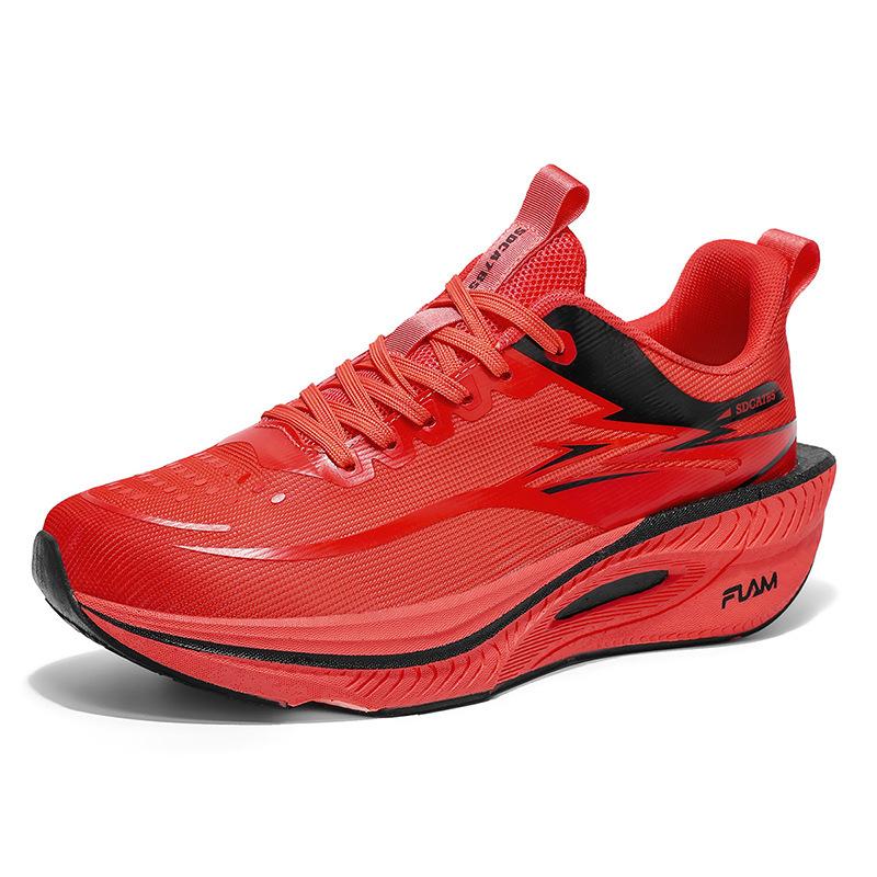 New flying fire. Ultra-light casual shock-absorbing carbon board running shoes men's and women's breathable soft-soled rebound sports shoes