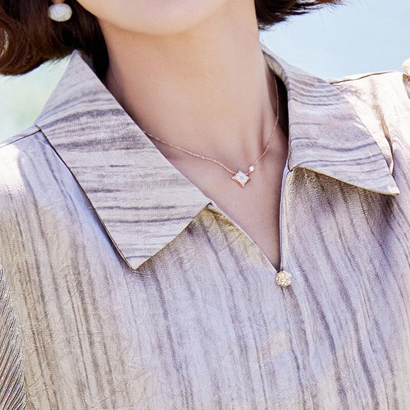 Pasiter Elegant Women's Chiffon Lapel Top & Pants Set