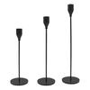 3/6Pcs/Set Vintage Tall Metal Candlestick Pillar Taper Candle Holder Home Living Room Christmas Wedding Party Candle Stand Dining Table Centerpiece
