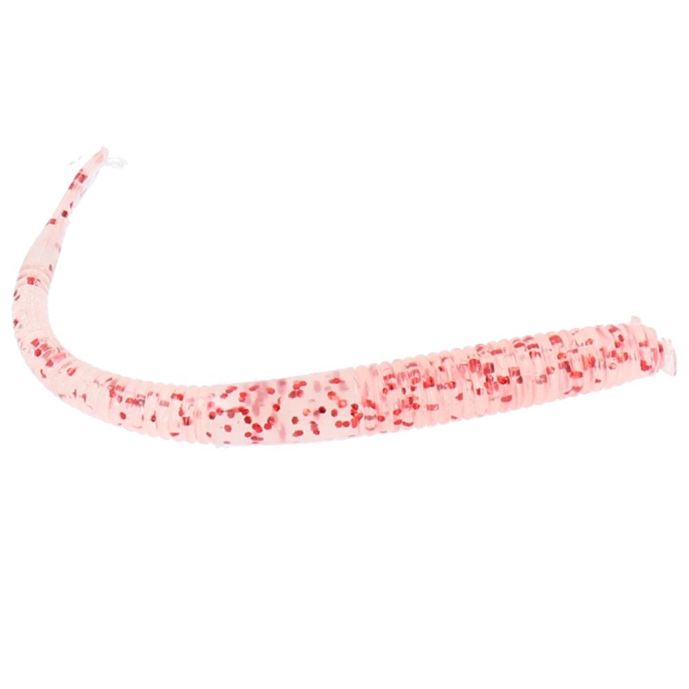 40PCS Soft Simulation Fishing Lure 10cm Fishing Bait Earthworm Bait  Freshwater Fishing