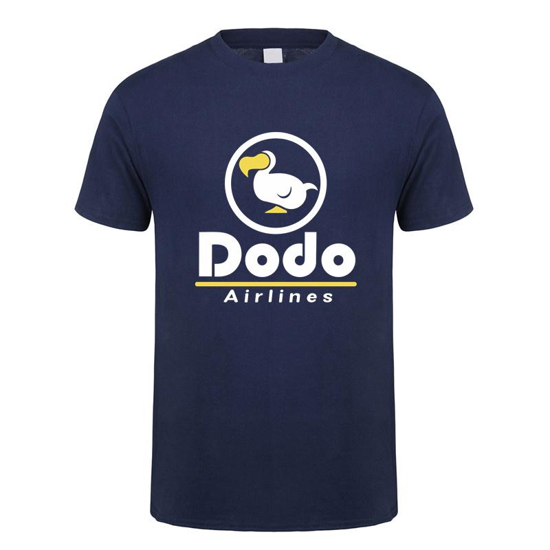 Dodo Airlines T-Shirt Sommer Herren Cool Baumwolle Kurzarm Dodo T-Shirts Unisex Geschenk Oberteile Tee LH-367