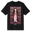 Demon Slayer Nezuko Kamado Stacked Text Graphic TShirt Anime Print Cotton Tee for Men  Kids Casual Short Sleeve Top