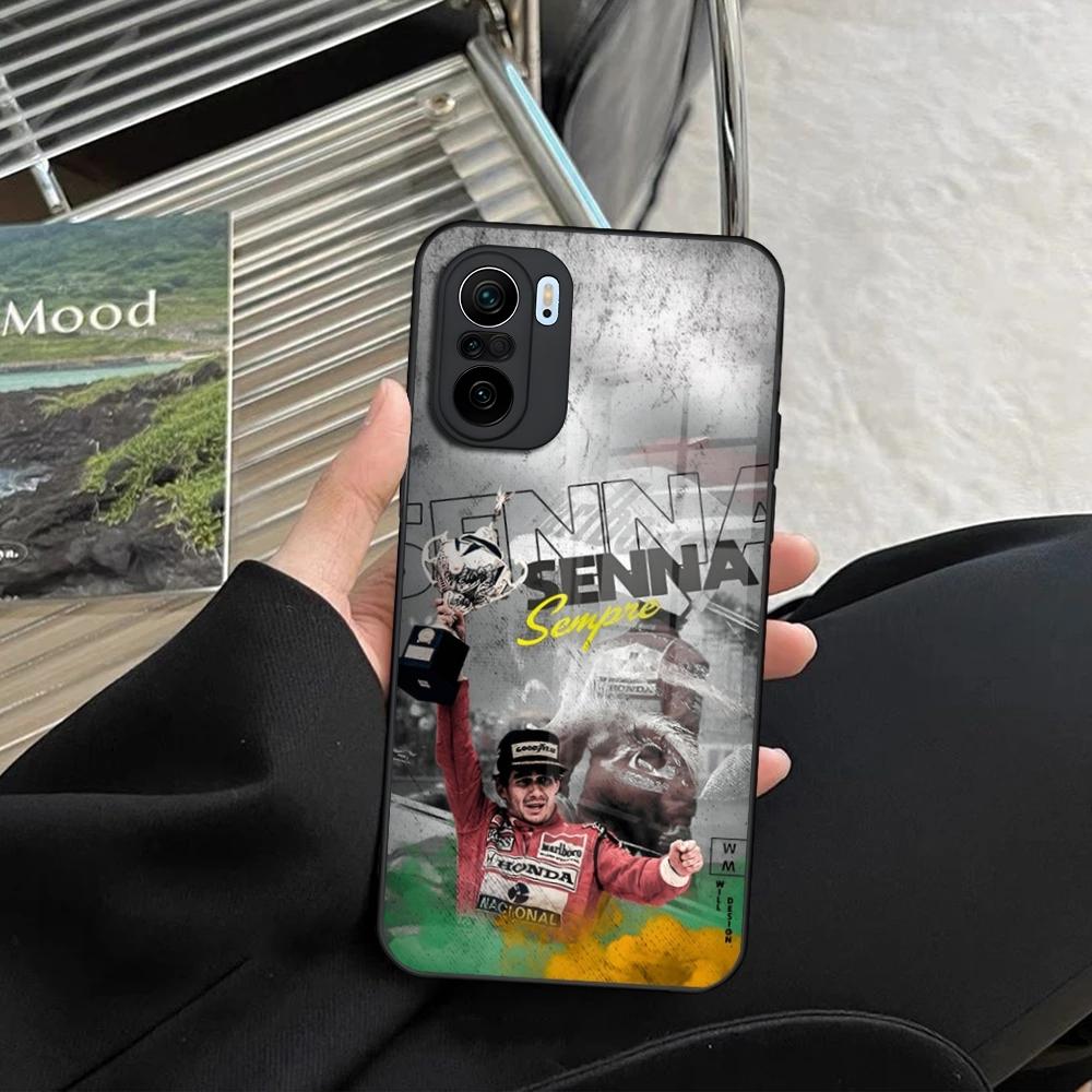 Ayrton Senna F1 Phone Case for Xiaomi Redmi Note 13 12 11 10 13c 9t 12s 11s 12c Pro toughened glass