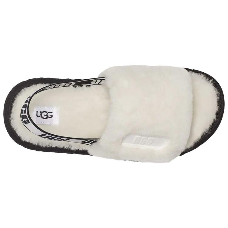 UGG DISCO Sheepskin Stylish Sandal Women's White 1112258-WHT