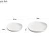 Creative Irregular Stone Pattern Ceramic Insulation Plate Pure White Dessert Plate Snack Plate Sushi Plates Specialty Tableware