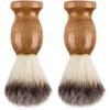 Natural Badger Hair Men's Shaving Brush Barber Salon Men Facial Beard Cleaning Appliance Shave Tool Razor Brush with Wood Handle