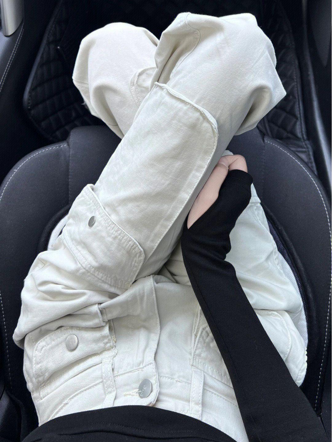 

Женские джинсы больших размеров с высокой талией, свободные, с прямыми штанинами, многокарманные, рабочие S белый/песочный